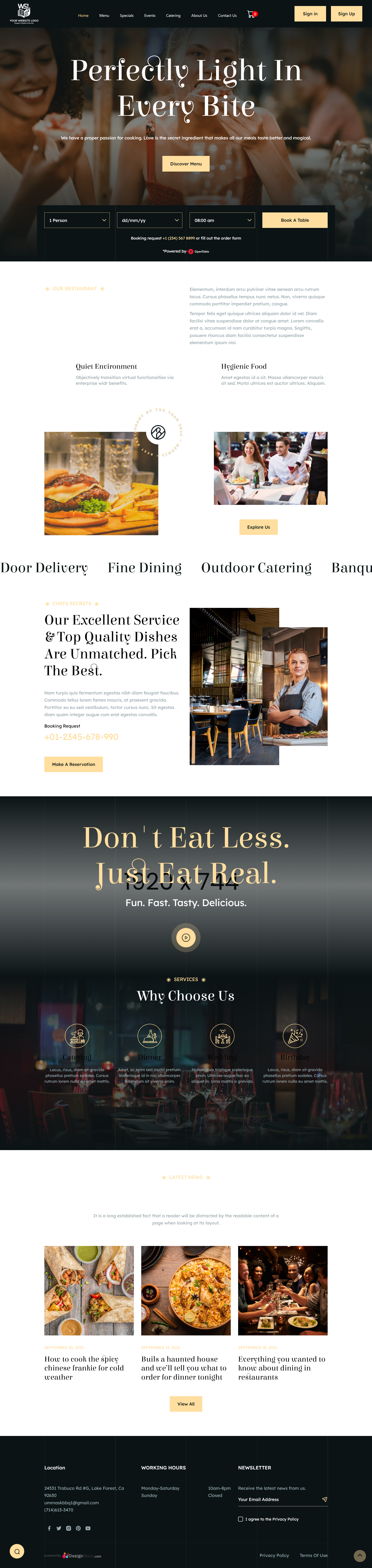 Template 8 Bermiz Catering