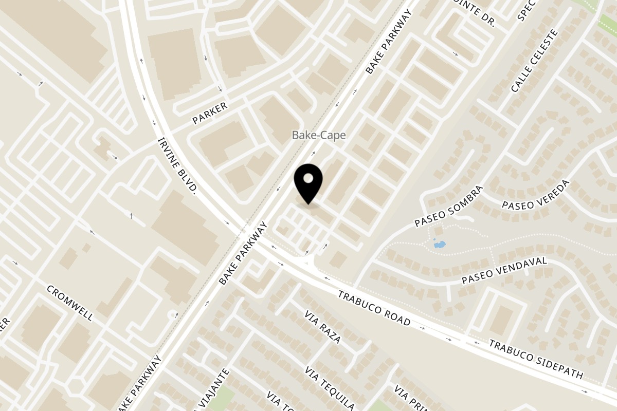 Map showing the location of Umma's K-BBQ on 24531 Trabuco Rd Unit G in Lake Forest